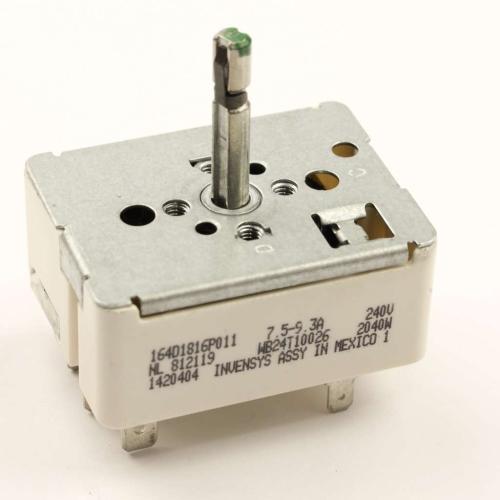 GE Range Surface Element Control Switch, 2,000-Watt - WB24T10026