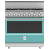 Hestan KRG365NGTQ 36 Inch Freestanding Professional Gas Range with 4 Dual-Flow Burner System - NG - Turquoise