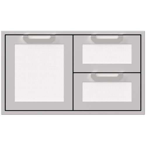 Hestan AGSDR42WH Double Drawer And Storage Door Combination, Marquise, 42-Inc