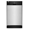 Midea M18DB9339SS3A2 18-Inch Space-Saving Built-In Dishwasher, Black/Stainless