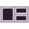 Hestan AGSDR42PP Double Drawer And Storage Door Combination, Marquise, 42-Inc Parts