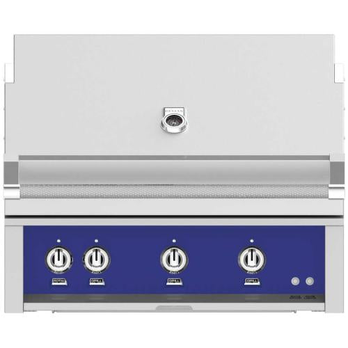 Hestan GSBR36NGBU Grill, Built-In, (3) Sear, Rotisserie, 36-Inch - Ng - Blue