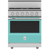 Hestan KRD304LPTQ 30 Inch Duel Fuel 4 Burner Range -LP-Turquoise