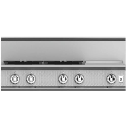 Hestan KRT364GDNG Rangetop, 4 Burner With Griddle, 36-Inch - Ng - Stainless