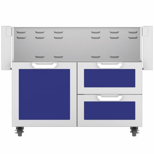 Hestan GCR42BU Double Drawer And Door Cart, 42-Inch - Blue