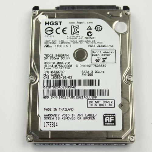 Sony Hdd 750Gb Hgst Hts541075A9E680 - A-1944-968-A