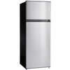 Midea MDFF7SSC 7.1 Cu. Ft. Top Mount Refrigerator - Double Door Stainless Steel