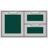 Hestan AGSDR42GR Double Drawer And Storage Door Combination, Marquise, 42-Inc Parts