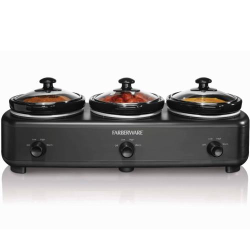 Midea MDQH4501A Triple 1.5-Quart Slow Cooker for Entertaining