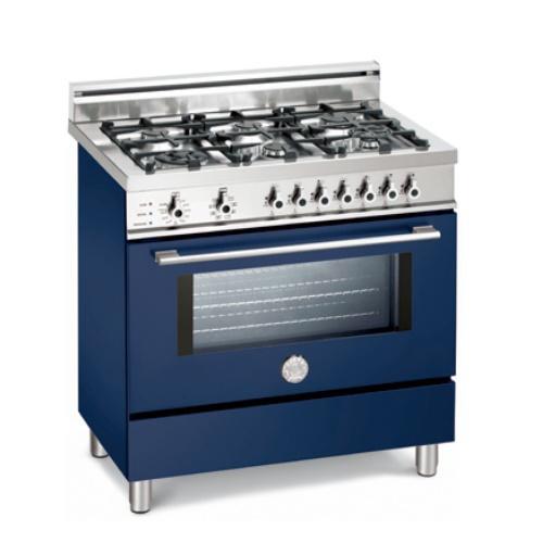 Bertazzoni X366PIRBL Professional Series 36 Inch Pro-Style Dual-Fuel Range with 6 Sealed Burners
