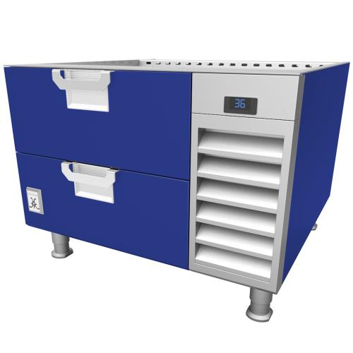 Hestan HRBSC36BU Refrigerated Base, Cold Rail, 36-Inch , Self-Contained, Asse