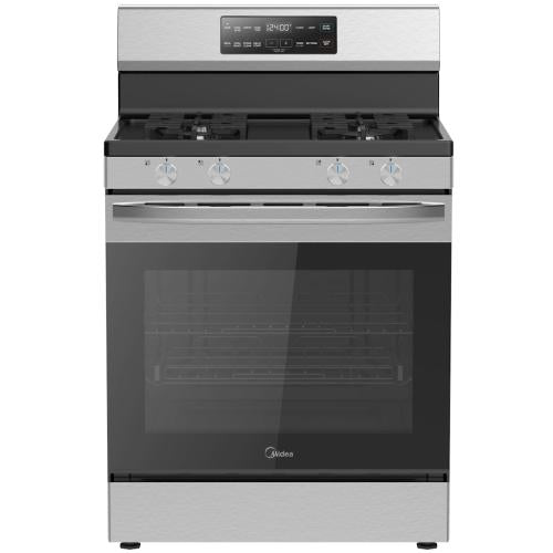 Midea MGR30S2AST 30-Inch 6.1 Cu. Ft. Freestanding Gas Range - Stainless Steel