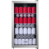 Midea ARV115B1ASLT Arctic King 115 Can Beverage Cooler, Stainless Steel Frame