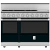 Hestan KRG485GDNGBK Range, 5 Burner With Griddle, All Gas, 48-Inch - Ng - Black