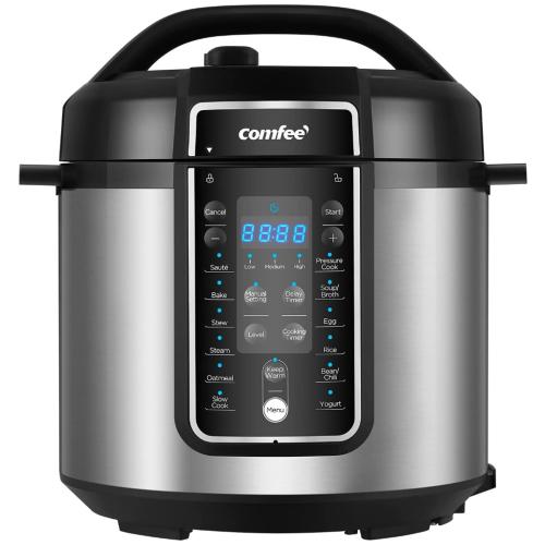 Midea CPC60D7ASB COMFEE' 6-Quart Digital Programmable Pressure Cooker