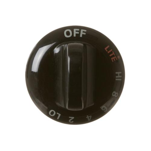 GE Part# WB03T10052 Burner Control Knob (OEM) Black