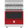 Hestan KRG304LPRD 30 Inch Freestanding Professional Gas Range with 4 Sealed Burners -LP-Red