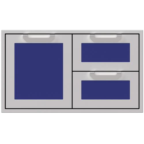 Hestan AGSDR36BU Double Drawer And Storage Door Combination, Marquise, 36-Inc