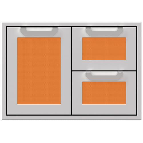 Hestan AGSDR30OR Double Drawer And Storage Door Combination, Marquise, 30-Inc