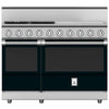Hestan KRG484GDNGBK Range, 4 Burner With Griddle, All Gas, 48-Inch - Ng - Black