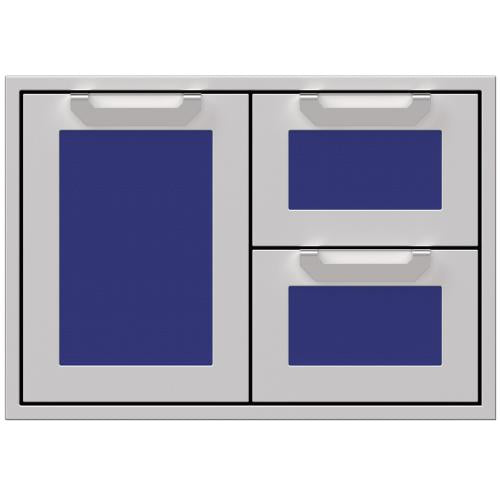Hestan AGSDR30BU Double Drawer And Storage Door Combination, Marquise, 30-Inc