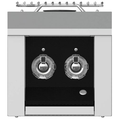 Hestan AEB122LPBK Double Aspire Side Burner, Built-In, 12-Inch - Lp - Black