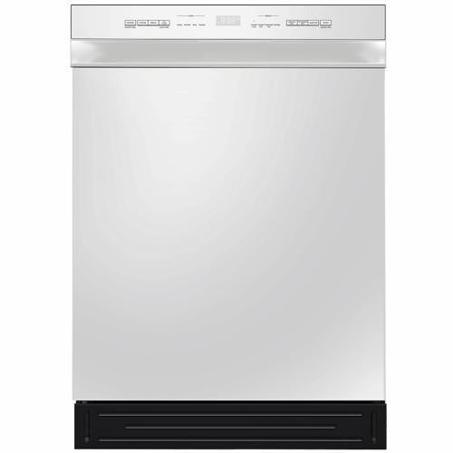 Midea MDF24P2BWW 24-Inch Front Control Hybrid Tub Dishwasher, White