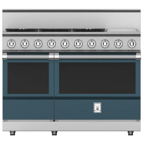 Hestan KRG485GDNGGG Range, 5 Burner With Griddle, All Gas, 48-Inch - Ng - Dark G