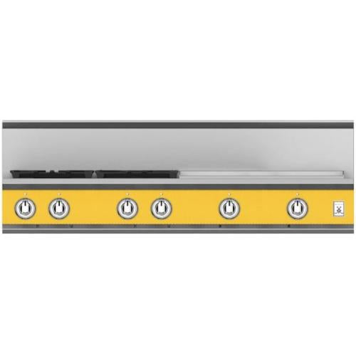 Hestan KRT484GDLPYW Rangetop, 4 Burner With Griddle, 48-Inch - Lp - Yellow