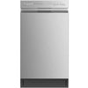 Midea MDF18A1AST 18-Inch Front Control Compact Dishwasher, Stainless Steel