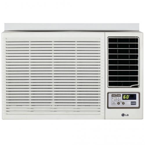 LG LW1214HR 12,000 BTU Room Air Conditioner with 11,200 BTU Electric Heat, 9.8 EER, 3.3 Pts/Hr Dehumidification, 550 sq. ft. Cooling Area, 24 Hr. Timer and 230/208V