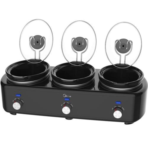 Midea M3SC1715B Triple Crock Slow Cooker and Buffet Server