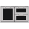Hestan AGSDR36BK Double Drawer And Storage Door Combination, Marquise, 36-Inc Parts