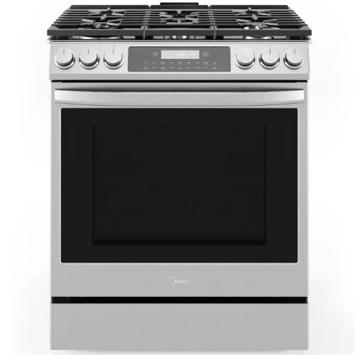 Midea MGS30S2AST 30-Inch Slide-In Gas Range - Stainless Steel
