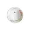 GE Part# WB3K5268 Burner Control Knob (OEM) White