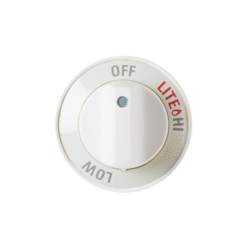 GE Part# WB3K5268 Burner Control Knob (OEM) White