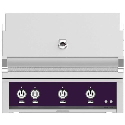 Hestan GSBR36LPPP Grill, Built-In, (3) Sear, Rotisserie, 36-Inch - Lp - Purple