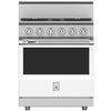 Hestan KRD304LPWH 30 Inch Duel Fuel 4 Burner Range -LP-White
