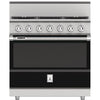 Hestan KRDS365LPBK 36 Inch Smart Gas Dual Fuel Range with 5 Burners - LP - Black