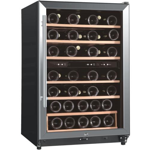 Midea WHS168WES1 45 Bottle Dual Zone Wine Cooler