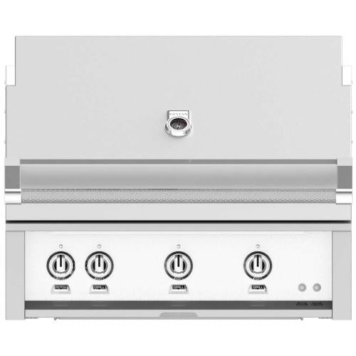 Hestan GSBR36NGWH Grill, Built-In, (3) Sear, Rotisserie, 36-Inch - Ng - White