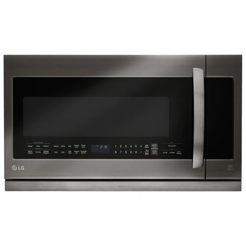 LG LMHM2237BD 2.2 cu. ft. Over-the-Range Microwave Oven with ExtendaVentâ„¢ 2.0, QuietPowerâ„¢, EasyCleanÂ®, SmoothTouchâ„¢ Glass Controls, Rapid Defrost, 1,000 Cooking Watts, 400 CFM Fan, 8 Sensor Cook Options, Child Lock and Energy Saver