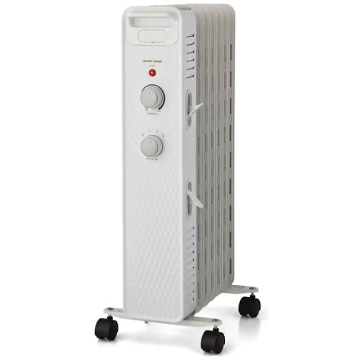 Midea WSH07O2AWW 1500W Mechanical Oil Filled Electric Radiant Space Heater