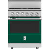 Hestan KRD304NGGR 30 Inch Duel Fuel 4 Burner Range -NG-Green