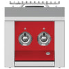 Hestan AEB122NGRD 12 Inch Built-In Double Side Burner with LED-Illuminated Control Panel - Red