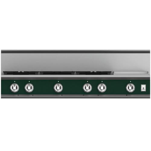 Hestan KRT485GDNGGR Rangetop, 5 Burner With Griddle, 48-Inch - Ng - Green