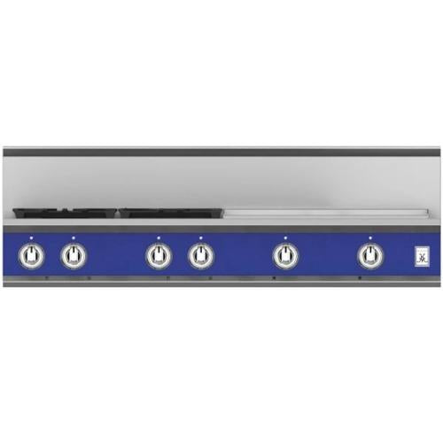 Hestan KRT484GDNGBU Rangetop, 4 Burner With Griddle, 48-Inch - Ng - Blue