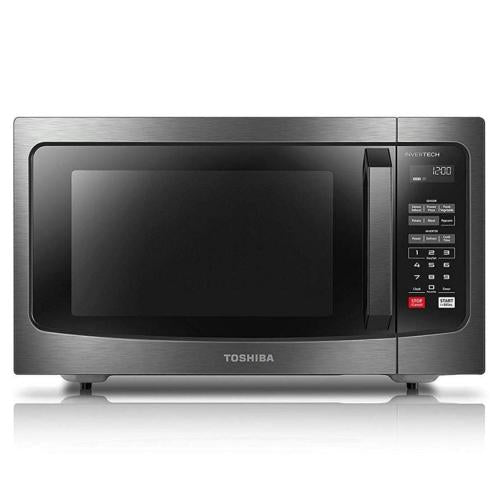 Midea EM245A5CBS 1.6 Cu. Ft. Black Stainless Steel Microwave Oven