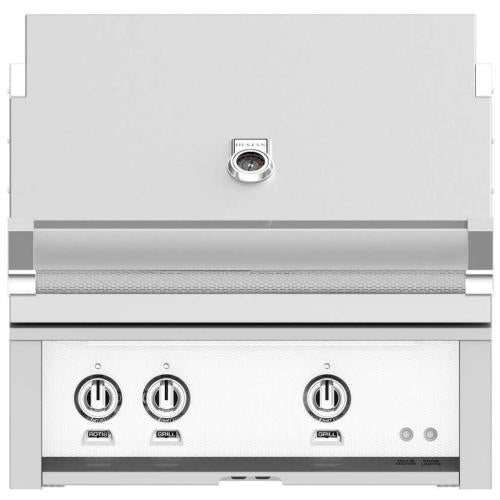Hestan GMBR30NGWH Grill, Built-In, (1) Trellis, (1) Sear, Rotisserie, 30-Inch