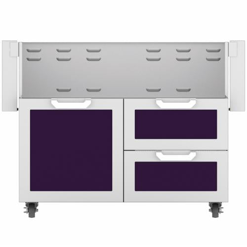 Hestan GCR42PP Double Drawer And Door Cart, 42-Inch - Purple